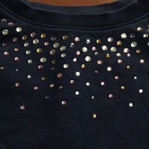 Carters gemstone neckline long sleeve T